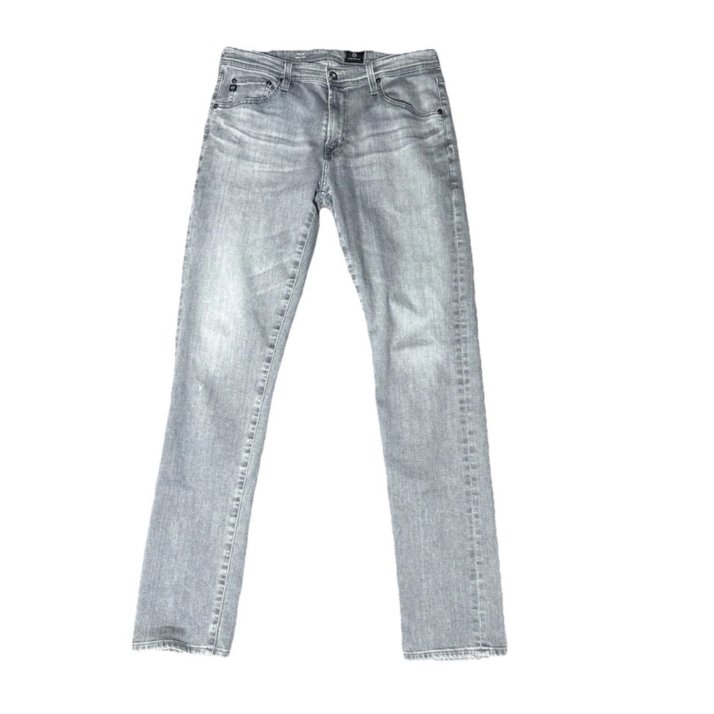 AG Adriano Goldschmied Men's Straight Jeans - Light Gray